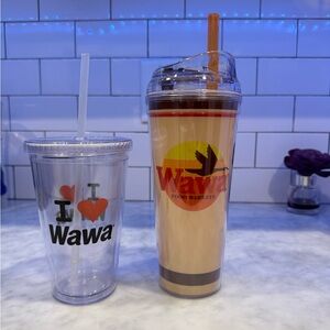 Lot of two Wawa tumblers